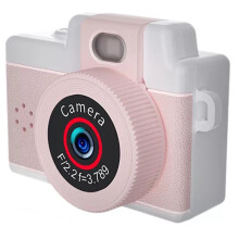 1080P Kids Camera 180 Flip Lens 3 Filters 1.47" Touch Screen Fill Light Clear Photo Keychain Toy Camera 16X