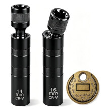 14mm&16mm Magnetic Swivel Socket 3/8" Drive 12 Point Standard Sockets Removal Tool A