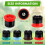 16 Pcs Variable Arc Nozzle Radius Replacement - Sprinkler Heads for Rainbird Hunter  - Sprinklers 6