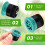 16 Pcs Variable Arc Nozzle Radius Replacement - Sprinkler Heads for Rainbird Hunter  - Sprinklers 3