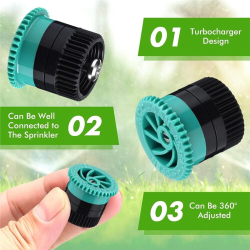 16 Pcs Variable Arc Nozzle Radius Replacement - Sprinkler Heads for Rainbird Hunter  - Sprinklers 2