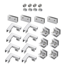 Aluminum Tile Clamp, Aluminum Alloy Tile & Glass Clamp Bracket, 8-10mm, L/T//90 for Showcases & Aquariums
