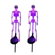 2Pcs Halloween Solar Powered LED Skeleton Lights Halloween Outdoor Solar Garden Lights Skeleton LED Garden Lights