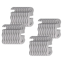 40 Pcs Aluminum Guyline Tensioners 40 Pack Rope Adjusters, Quickly Tighten & Adjust Tent Guylines, Tarps, Shelters