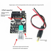 ZK-502L 5.0 Wireless Audio Digital Power Amplifier Stereo Board 5-24V 50Wx2 Amp Amplificador