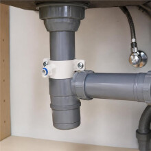 Adaptateur de Clamp de Tuyau D'Eau en Plastique Blanc à Connexion Rapide de 1/4" pour Valve de Drainage de 6 Pièces pour Osmose Inverse Sous Évier