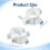 6 Pc 1/4" Drain Saddle Valve Quick Connect White Plastic Water Hose Pipe Adapter Clamp for Under Sink Reverse Osmosis 7