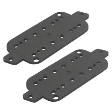 2 Stück Ventilator-Fret Pickup-Faser-Basisplatte für 6-Saiten-Pickup B-52 Neigung 15 Grad