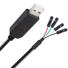 USB zu TTL Seriell 3.3V Adapterkabel TX RX Signal 4 Pin 0.1 Zoll Pitch Weibliche Buchse Download Debug Kabel Adapter 6 Fuß
