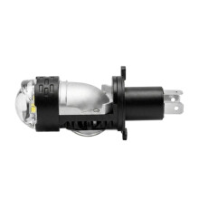 H4-LED-Scheinwerferbirnen Motorrad Heller Scheinwerfer 24W 10-80V Strahlerlampe Weiße Linse Lampe