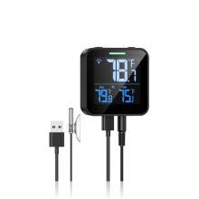 Kylskåpstermometer med Larm, Digital WiFi Frystermometer med Appkontroll, Summerlarm
