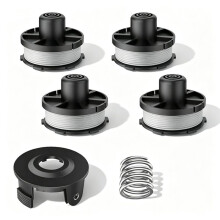 4 Bobines de Rechange + 1 Housse de Coupe-Bordures + 1 Ressort pour DUR181 DUR141 DUR180Z DUR181Z 196146-9 195858-1