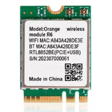 För Orange Pi R6 WiFi-Modul 2,4G/5G Dual Band Wi-Fi6+BT5.2 med PCIE för 5 Board M.2 E-Key Trådlös Modul