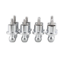 8 Stück RCA Staubkappen für Audio, Lautsprecher, Subwoofer, Verstärker, Rhodiumbeschichtete Kurzschlussstecker Geräuschstopper