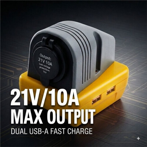 Waterproof Tent-Style Panel Power Socket for  18V Lithium Batteries Cigarette Lighter Modification 2