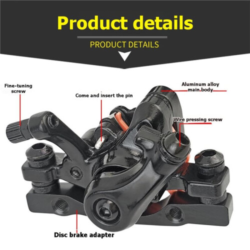 DB-180 Mechanical Disc Brake Caliper Set-Cable-Actuated Disc Brake Calipers for Mountain Bikes (Front & Rear) 2