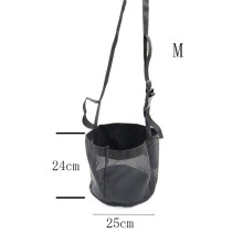 2 Stuks Paardenvoerzak, Zware Mesh-Voerbak met Verstelbare Riem, Slow Feeder-Hooizak voor Trailrijden en Gebruik in een Stal
