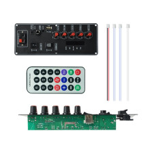 Dc12v Decoder Board Audio Speaker D150BT 2x10w Amplifier Board with Remote Control (Battery Not Included)