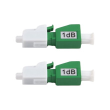 2Pcs LC/APC Fiber Attenuator LC/APC Optical Attenuator Flange Adapter Female to Male FTTH Fiber Optic Attenuator 1dB