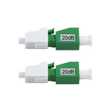 2 Pièces Atténuateur de Fibre LC/APC Atténuateur Optique LC/APC Adaptateur de Atténuateur de Fibre Optique FTTH Femelle à Mâle 20dB
