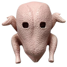 Divertido Tocado de Látex de Pavo, Accesorios de Látex para Fiestas de Halloween y Acción de Gracias, Disfraz de Pájaro y Animal, Accesorio para