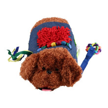 Fidget Sensory Dog Blanket for Elderly Premium Dementia Activities for Seniors Items Engaging Sensory Items (Pup)