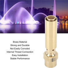 Brass Fountain Nozzle, G1.5 in Column Water Display , Replacement Fountain Equipment for Garden Pond