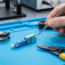 SC Bare Fiber Adapter Square Type Fiber Optic Connector for Red Light Pen Optical Power Meter OTDR FTTH Test Coupler