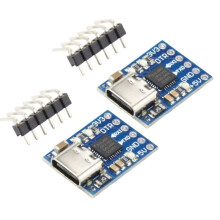 2PCs CP2102 USB to TTL Serial Module UART STC Downloader Adapter for MCU Debugging Programming Windows Linux TYPE-C