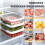 3 Pcs Meat Containers for Fridge with Airtight Lids, Stackable Refrigerator Organizer for Lunch Meat Storage 6