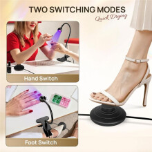 UV LED Nails Lamp, Snabbtorkande UV-Ljus för Gel Nails LED Nails Cure Lamp, Blixt Cure Light för Gel Nails, Fotkontroll