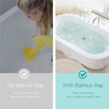 12 Pack Disposable Bathtub Cover Liner, 102 X47 Inch ,for Bathroom/Travel/Salon/Spa/Household/ Hotel Bath Tubs