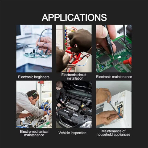 GD136A Digital Multimeter Current Detector True RMS NCV AC Voltmeter Auto Range DMM Multi-Meter Voltage Tester