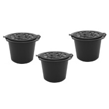 3PCS Coffee Capsule Filter for Essenza C30 Coffee Machines Replacement Coffee Filter Cups Black