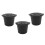 3PCS Coffee Capsule Filter for  Essenza  C30 Coffee Machines Replacement Coffee Filter Cups Black 1