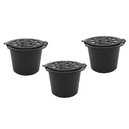 3PCS Coffee Capsule Filter for  Essenza  C30 Coffee Machines Replacement Coffee Filter Cups Black