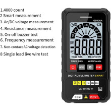 GD136A Digital Multimeter Current Detector True RMS NCV AC Voltmeter Auto Range DMM Multi-Meter Voltage Tester