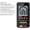 GD136A Digital Multimeter Current Detector True RMS NCV AC Voltmeter Auto Range DMM Multi-Meter Voltage Tester 6