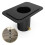 Rain Chain Gutter Adapter Rain Chain Adapter with Bolt Rain Chain Installation for Rain Chain Outside Gutters Downspout 2