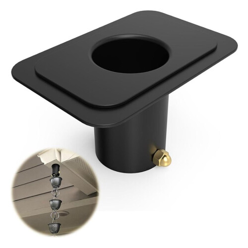 Rain Chain Gutter Adapter Rain Chain Adapter with Bolt Rain Chain Installation for Rain Chain Outside Gutters Downspout 1