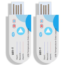 USB-Temperaturdatenlogger 14400 Messwerte USB-Bericht mit App 60 Tage IP67 Einweg-Rekorder mit Warnung