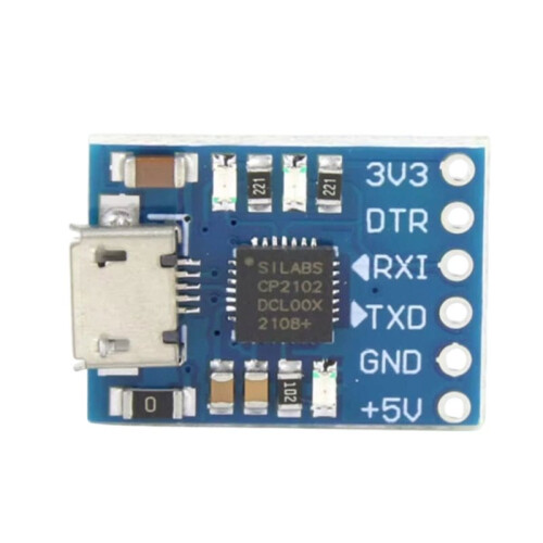2 Stück CP2102 USB-zu-TTL-Seriell-Modul UART STC Downloader Adapter für MCU-Debugging und Programmierung Unter Windows und Linux (Mikrocontroller) 2