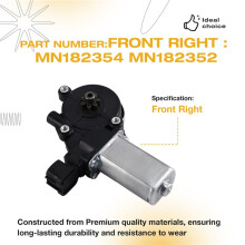 Moteur de Vitre Électrique Avant Droit MN182354 MN182352 pour L200 Triton pour Pajero Sport 2005-2015 6Pin