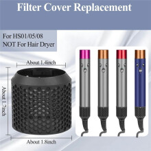 Filterburksöverdrag Ersättning för Airwrap HS01/ Modell Yttre Filteröverdrag för Air Wrap Tillbehör Sil
