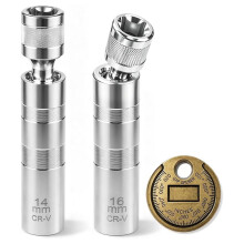 14mm&16mm Magnetic Swivel Socket 3/8" Drive 12 Point Standard Sockets Removal Tool B