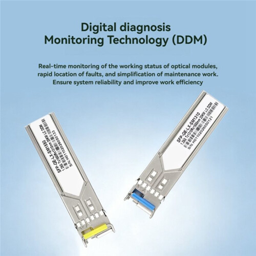 Gigabit SFP Optical Modules Single-Mode Single-Fiber Optical Module LC Connector Hot-Swappable for Network  Router