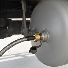 1-Meter-Luftentnahmeschlauch für LKW-Druckluftbehälter, Robust - M16-Luftentnahmeventil - Selbstverriegelnder Schnellkupplungs-Luftschlauch