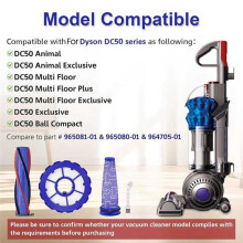 Brosse Rotative et Filtre de Remplacement DC50 pour DC50 Animal Multi Floor Vacuum Filtres Lavables et Jeu de Brosses