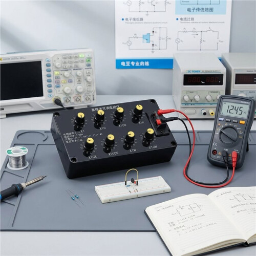 Scatola di Resistenza Regolabile Ad Alta Precisione 0.1% per Test Elettronici 1