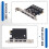 Scheda di Espansione PCI-e PCI Express Controller per 4 Porte USB 3.0 A 5Gbps Superspeed per Porta PCIe X1 7